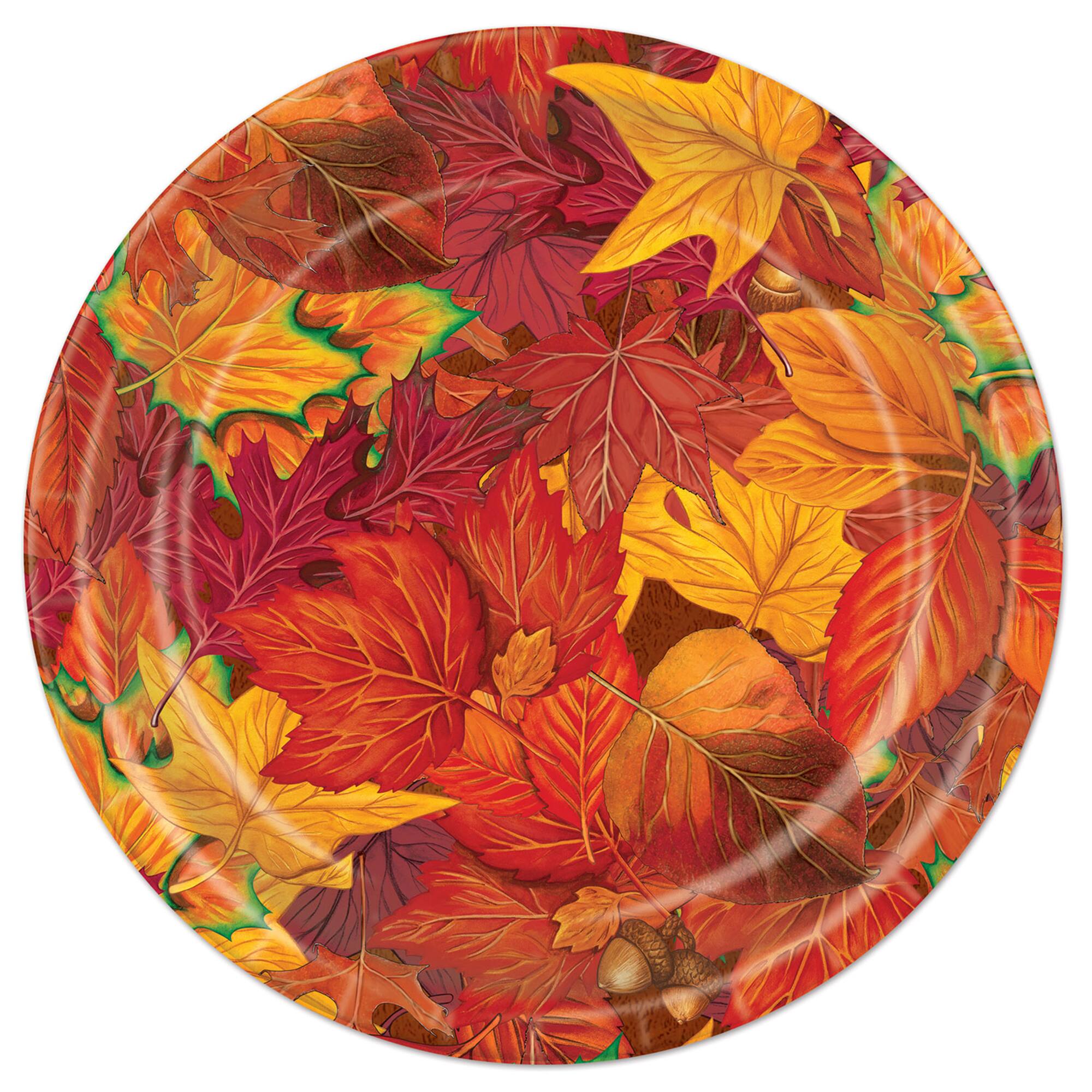 Beistle 9" Fall Leaf Plates, 16ct.